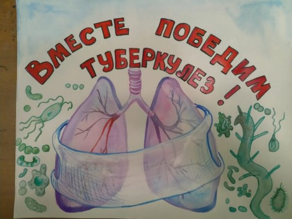 Вместе победим туберкулез плакат