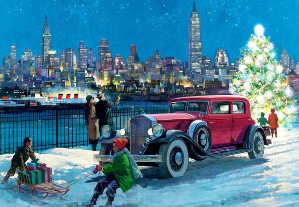 Рождество в Америке 50х