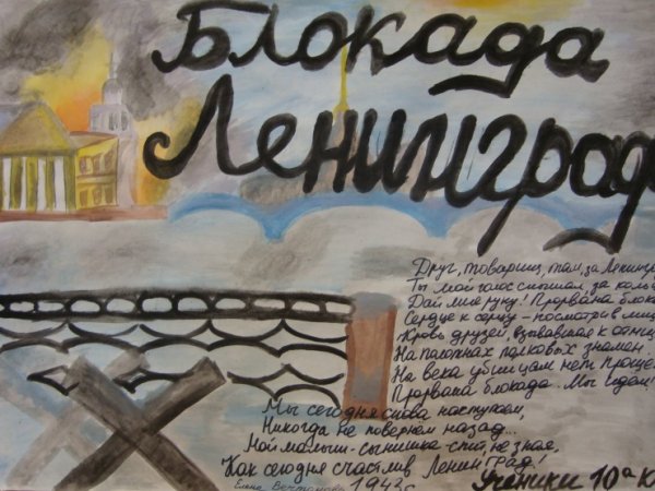 Конкурс рисунков блокада Ленинграда