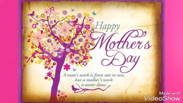 Открытка ко Дню матери на английском языке