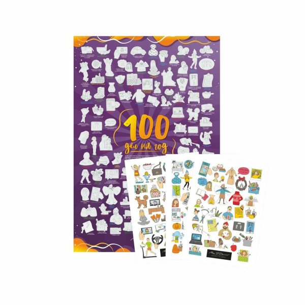 Постер с наклейками mypplanner "100 дел на год"