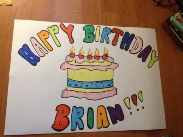 Стенгазета с днем рождения