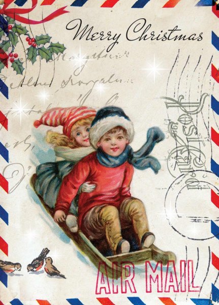 Американские Винтажные открытки