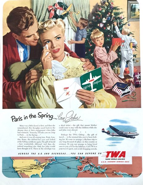 Новый год в Америке 50х