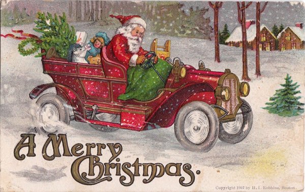 Новогодние открытки 1950 годов