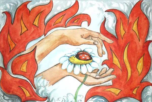 Плакат по пожарной безопасности рисунок