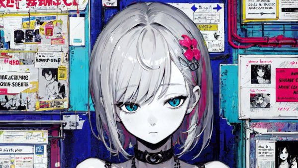 Коллаж в стиле аниме