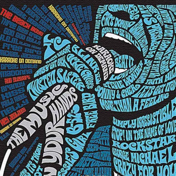 Шрифтовой рекламный плакат