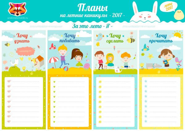 Таблица поощрений для детей