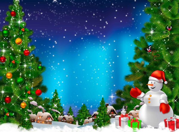 Новогодний фон для афиши