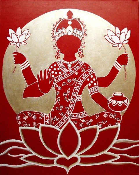 Символы Лакшми Лотос