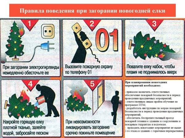 Рисунок безопасная елка на конкурс