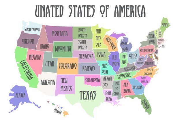 Постеры со Штатами Америки