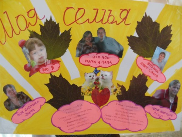 Фотогазета моя семья в садик