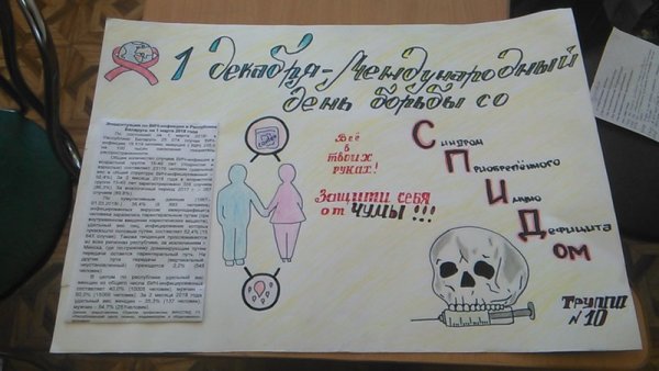 Стенгазета ко Дню борьбы со СПИДОМ