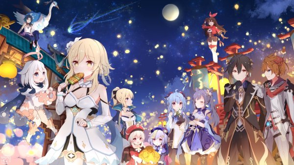 Новогодние персонажи Геншин Импакт