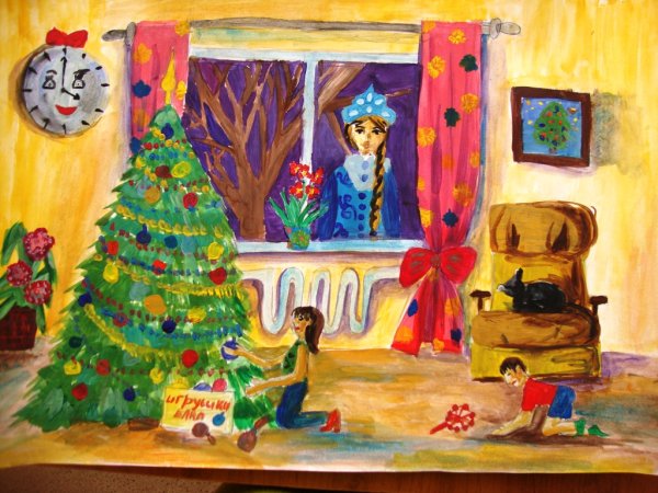 Рисунки на новый год