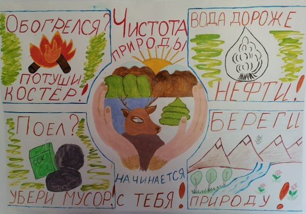 Плакат берегите растения