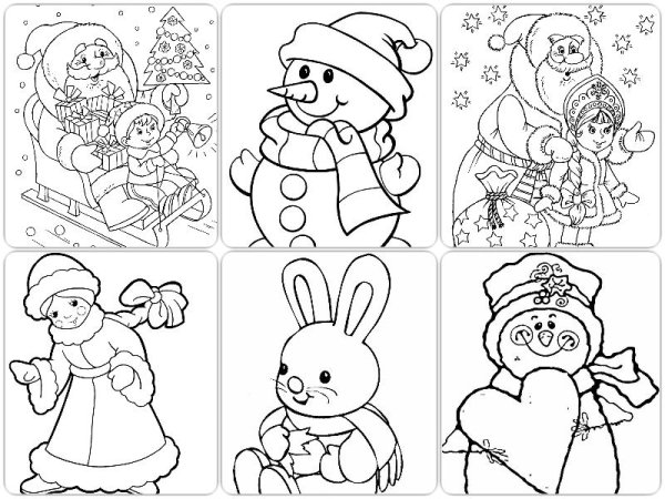 Плакаты на новый год легкие