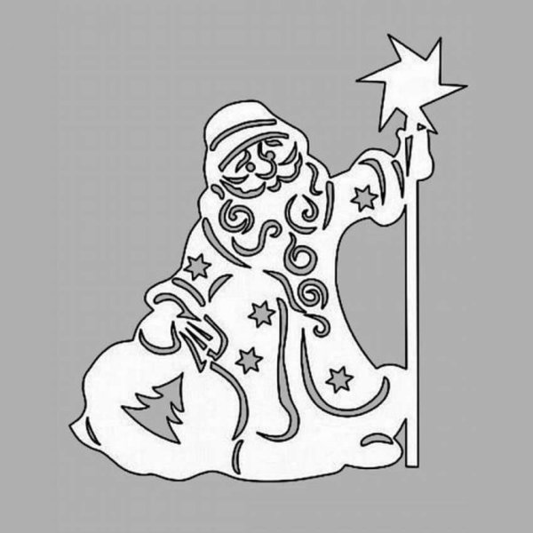 Новогодние украшения на окна шаблоны