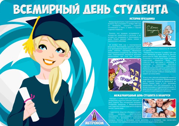 Международный день студента плакат