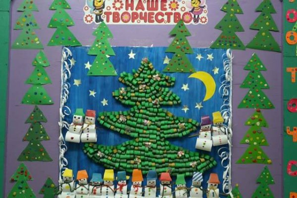 Новогодний плакат в детский сад