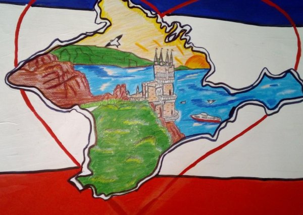 Плакат Крым и Россия