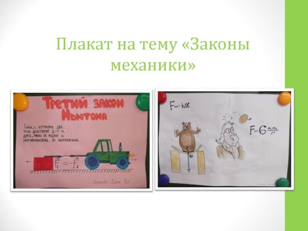 Плакат на урок физики