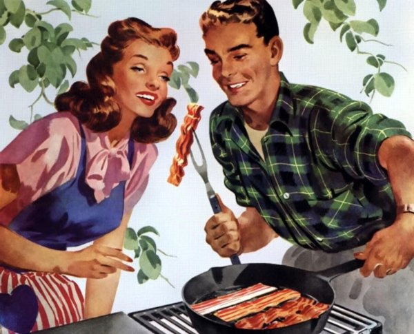 Картины в стиле 50-х годов