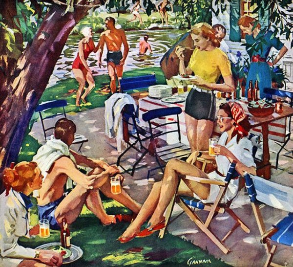 Старые американские рекламные плакаты