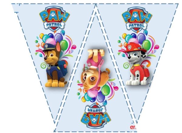 Paw Patrol приглашение на день рождения
