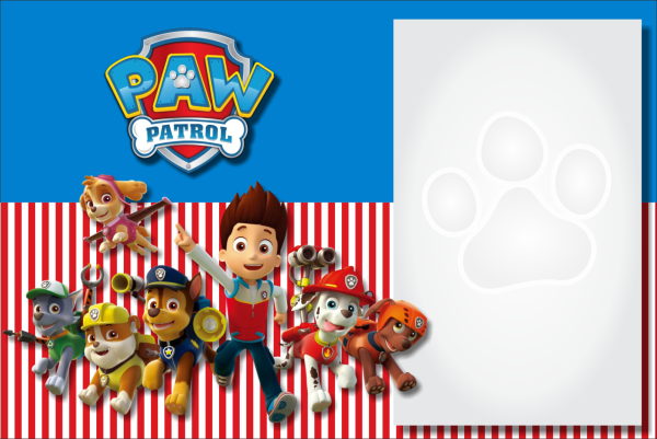 Приглашение на день рождения Щенячий патруль для мальчика
