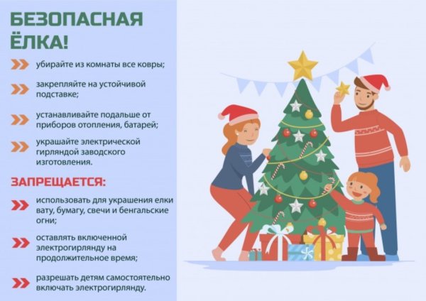 Памятка по пожарной безопасности в новогодние праздники для детей