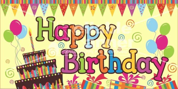 Плакат Happy Birthday