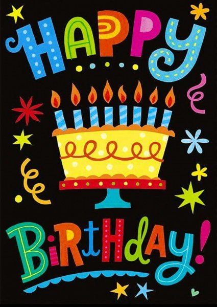 Открытка с днём рождения