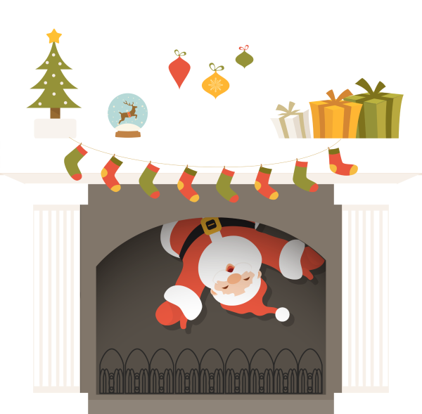 Новогодний камин