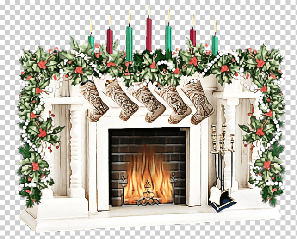 Новогодний камин