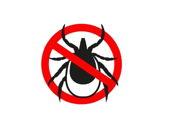 Табличка осторожно клещи