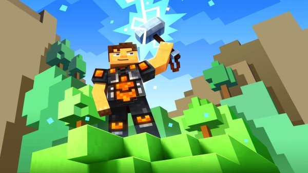 Плакат игры майнкрафт