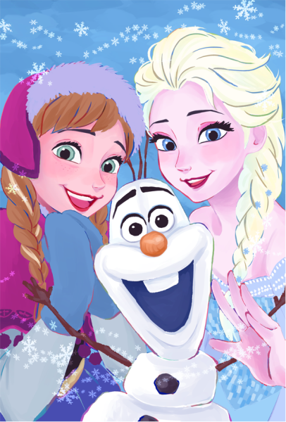 Эльза Анна и Олаф