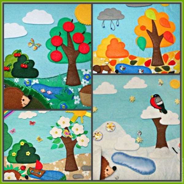 Аппликация времена года