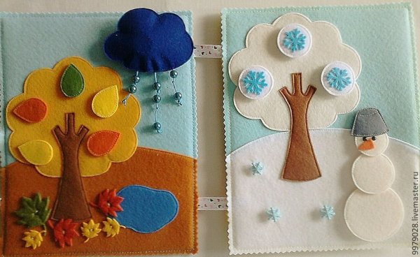 Фетровая книжка времена года