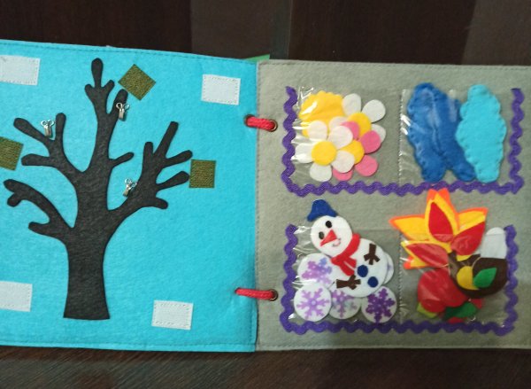 Панно из фетра времена года