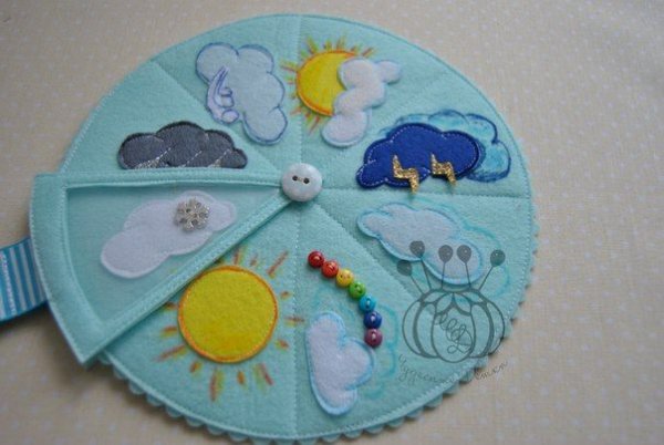 Книжка из фетра своими руками тучка