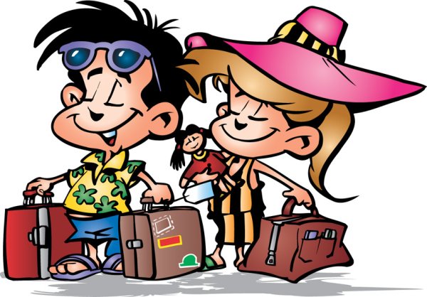 Туристы мультяшки