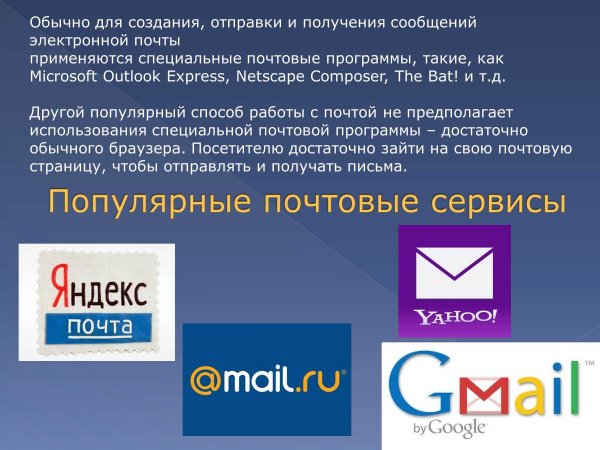 Программы электронной почты