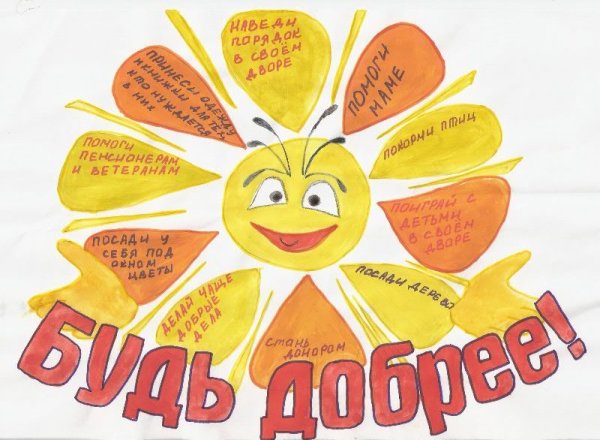 Плакат добрые дела
