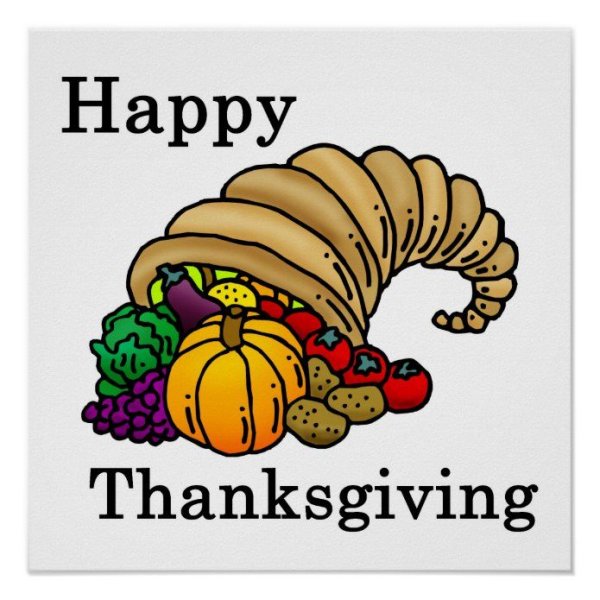 День Благодарения плакат