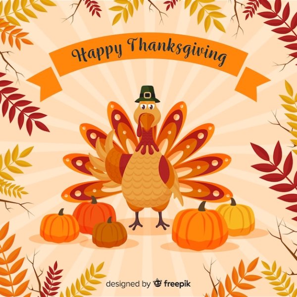 Плакат на день Благодарения на английском