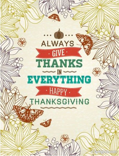 День Благодарения плакат